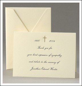 Mourning Card Sympathy Card with small envelope for a grave donation Little Words